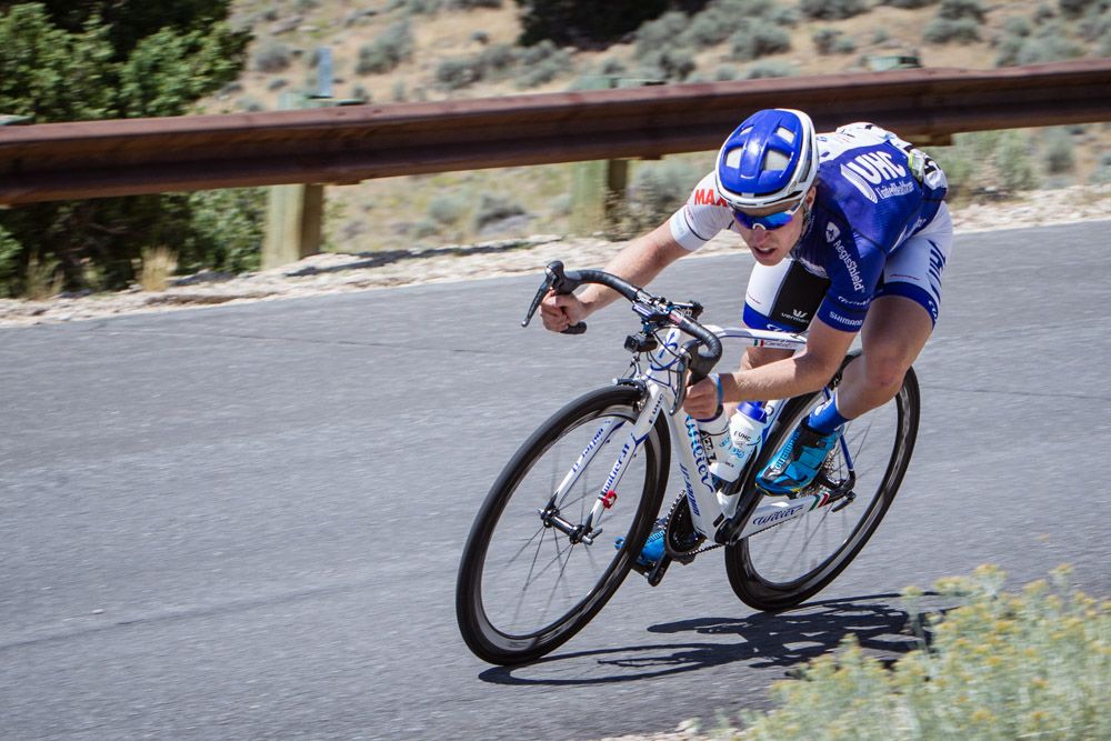 Tanner Putt (UnitedHealthcare) attacked on one of today's descents