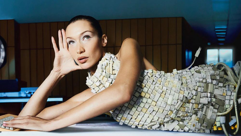 Vogue Italia Bella Hadid AI photos