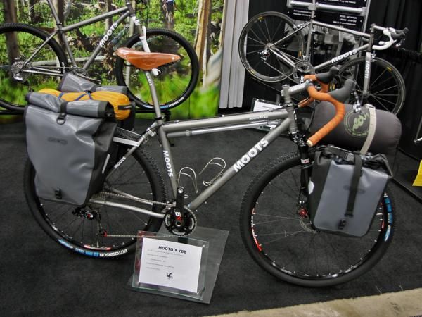Moots showed off its Mooto X in full-blown 'adventure' form.