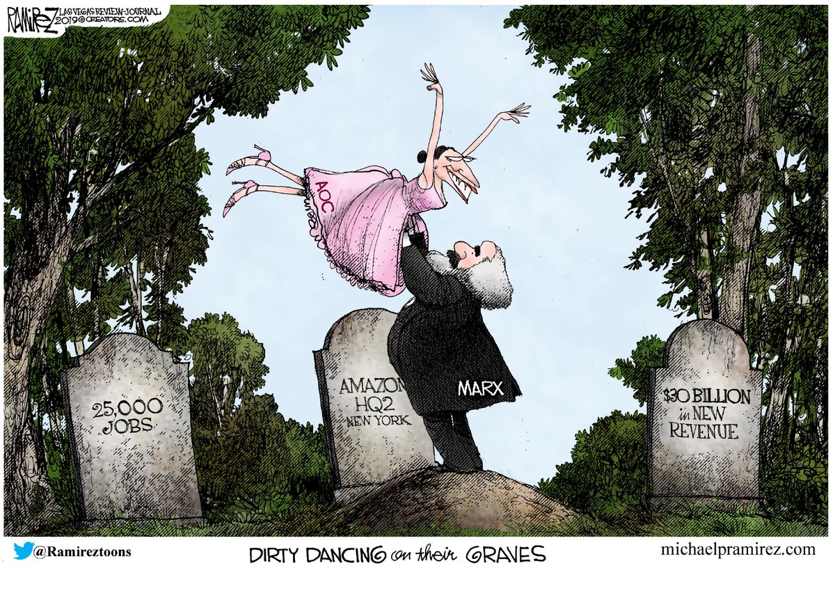Political Cartoon U.S. Alexandria Ocasio Cortez Marx Amazon | The Week