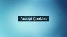 A mouse cursor hovering over an 'Accept Cookies' button