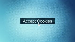 A mouse cursor hovering over an 'Accept Cookies' button