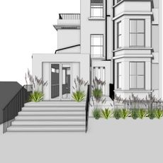 Architect's render of extension
