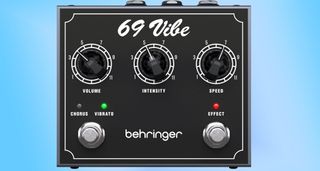 Behringer '69 Vibe: a $69 clone of the iconic Shin-Ei Uni-Vibe chorus/vibrato that was inspired by the rotating speaker sounds of the Leslie system.