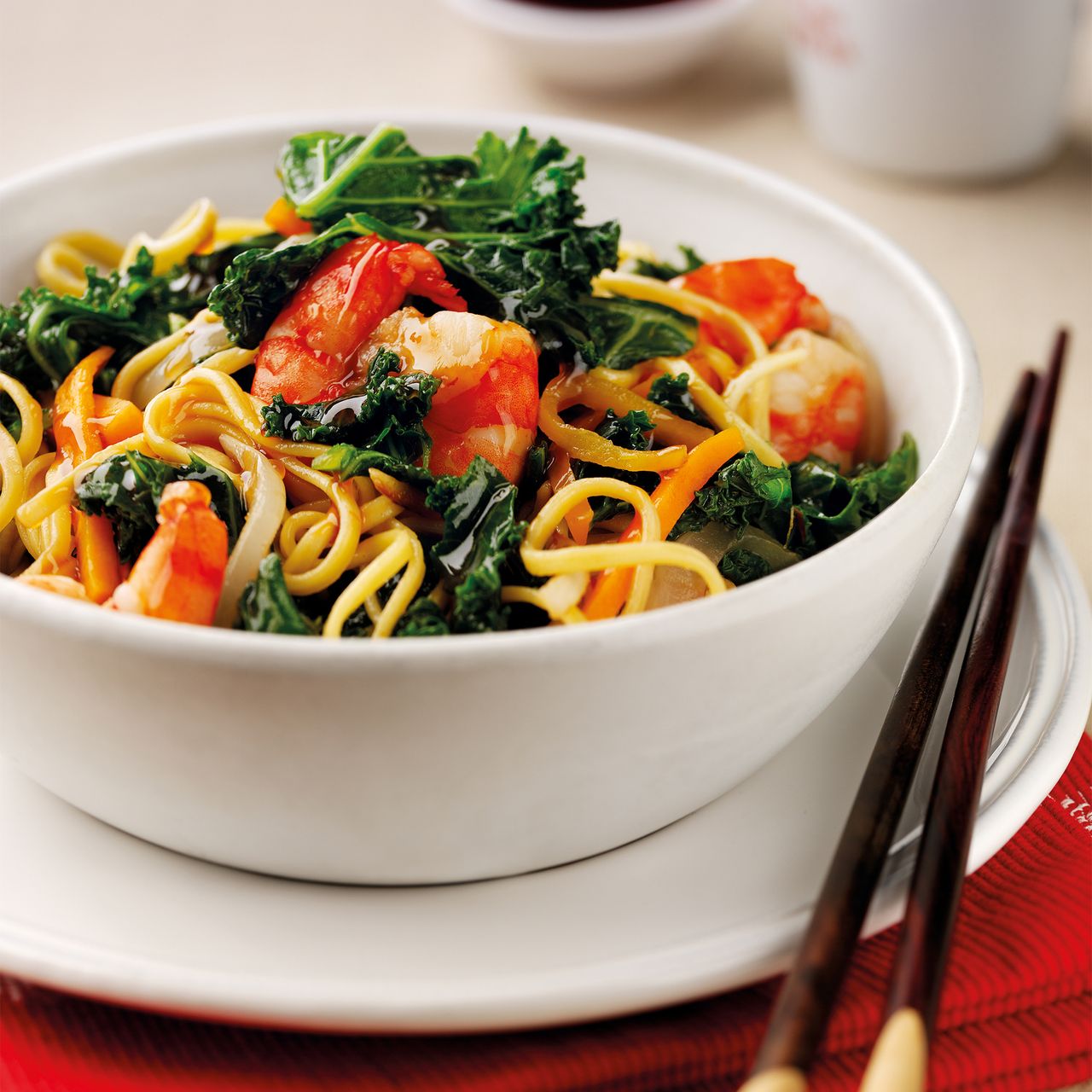 Photo of prawn kale stir fry 