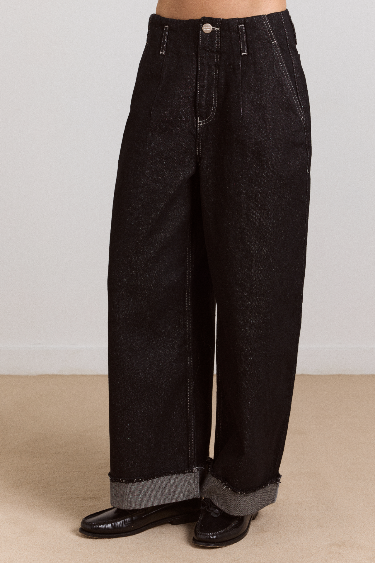 Loose Fit Pascal Jeans - Black Wash