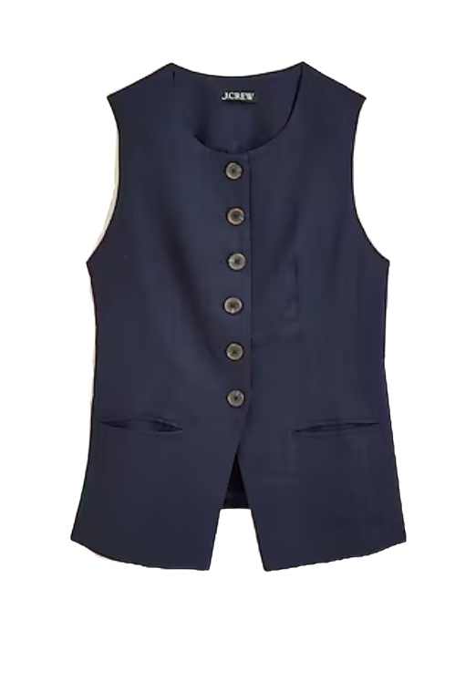 Cutaway Vest Top in Linen