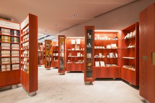 Nakagawa Masashichi bright red book case-like interiors