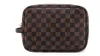Lolomoda Luxury Checkered Makeup Bag