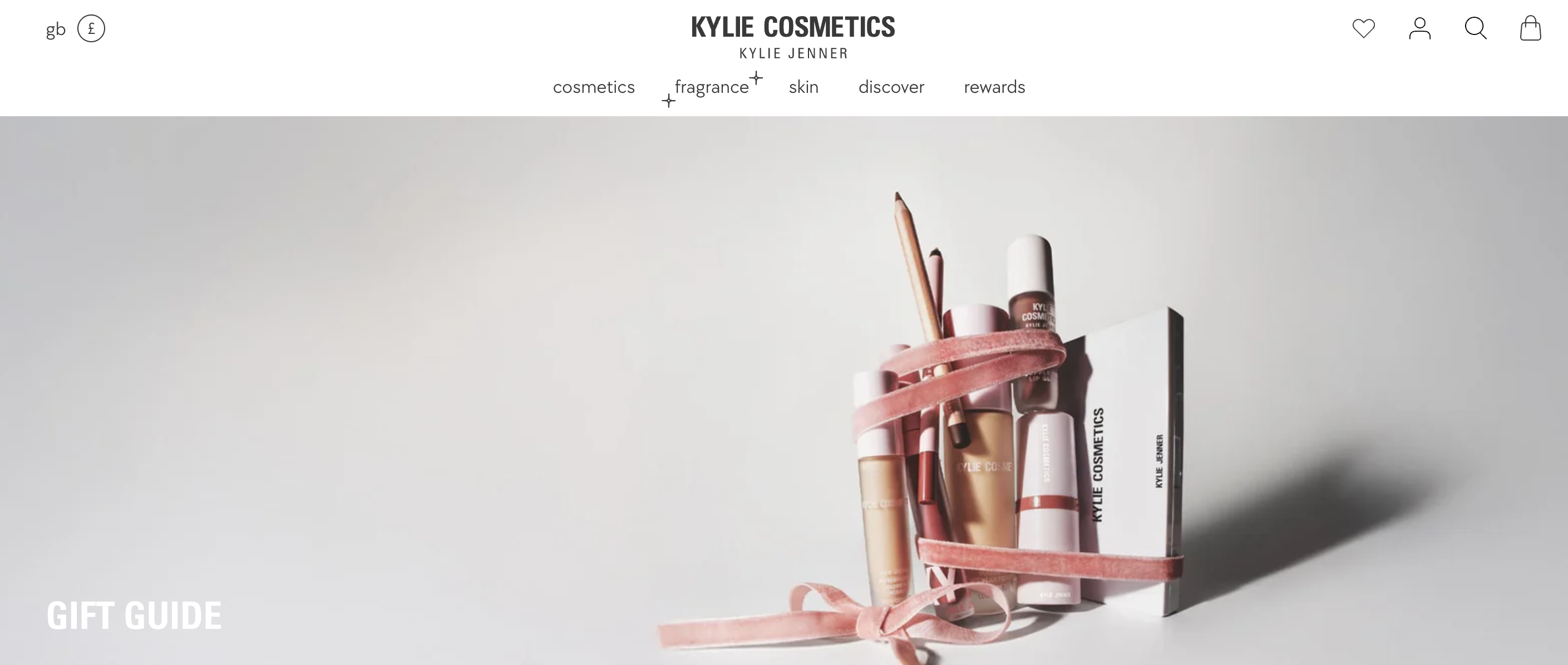 Kylie Cosmetics website