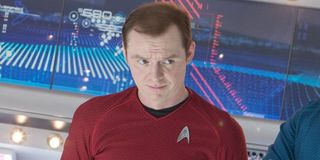 Simon Pegg as Scotty in Star Trek
