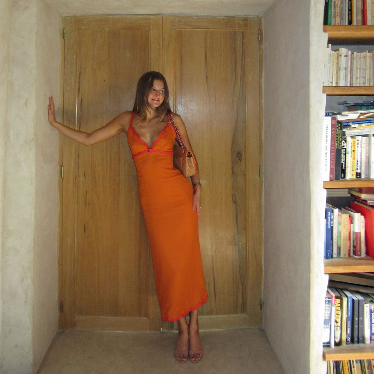 @styledsara reformation collab dress picture