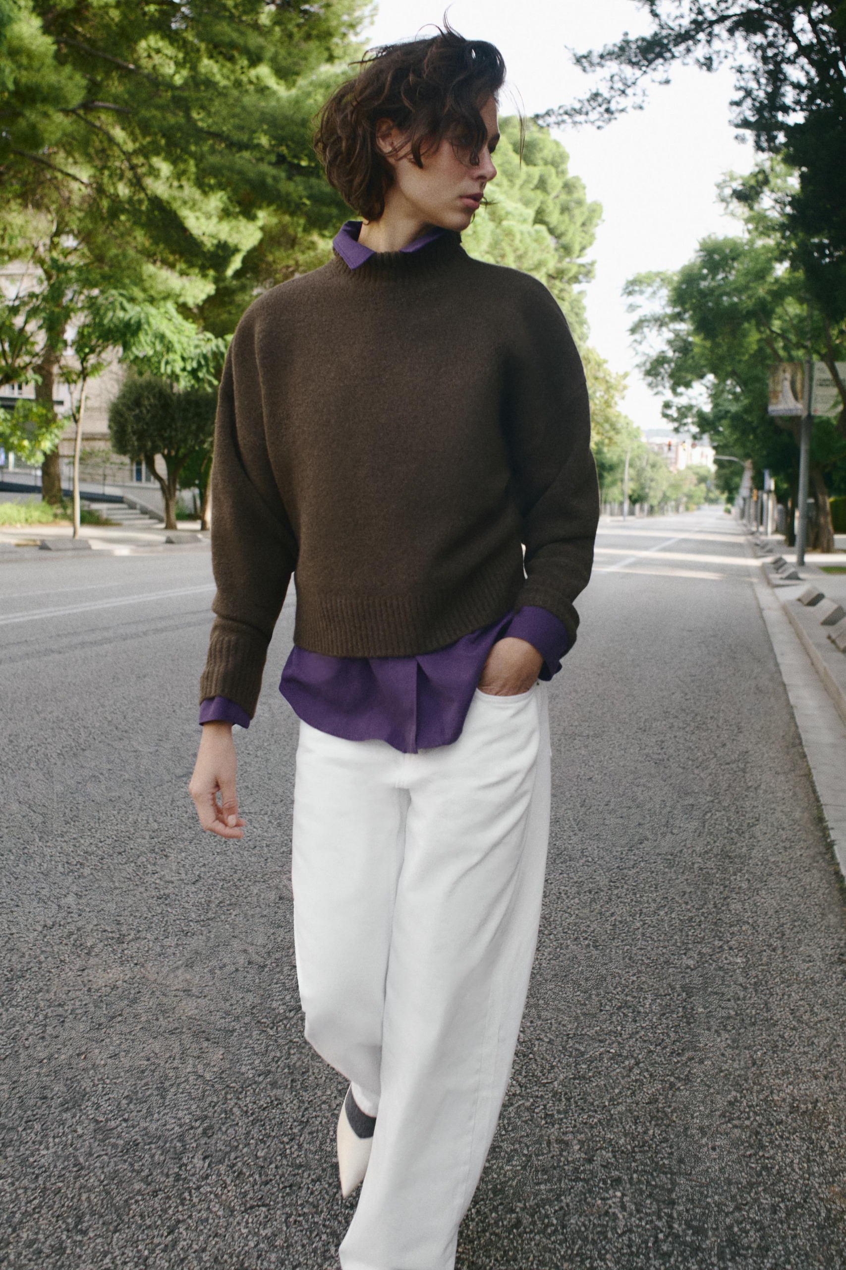 Soft Knit Jumper - Chocolate - Xs