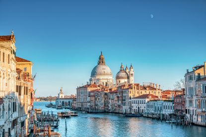 Grand canal in Venice Italy