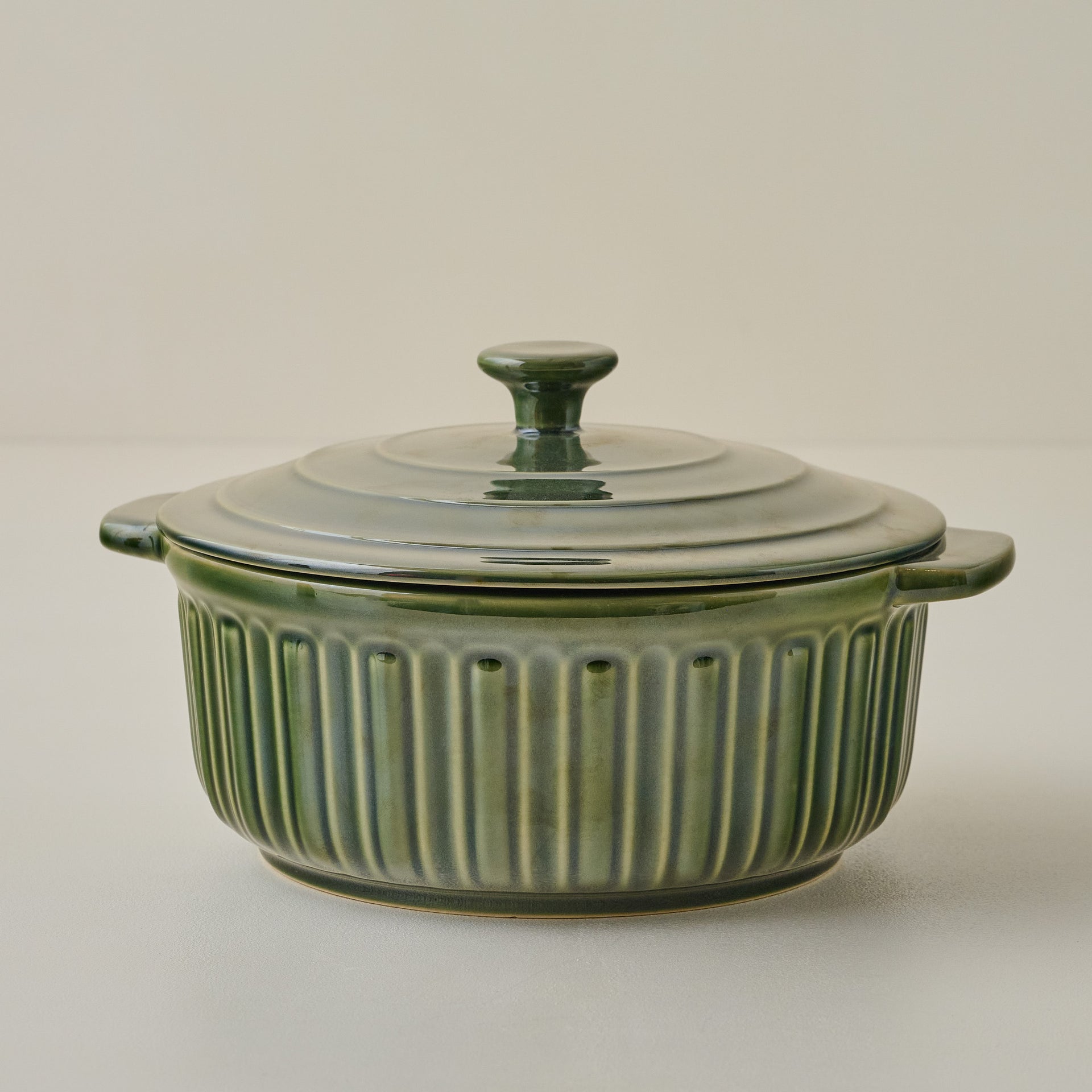 The Cottage Collection Forest Green Baking Dish With Lid