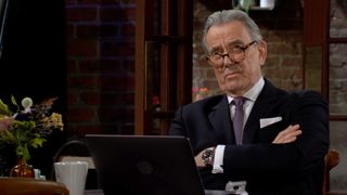 Eric Braeden as Victor wearing glasses in The Young and the Restless