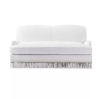 Miramar Fringed Sofa - Perennials White Basketweave