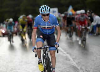 Dan Martin attacks on stage nine of the 2014 Tour of Spain