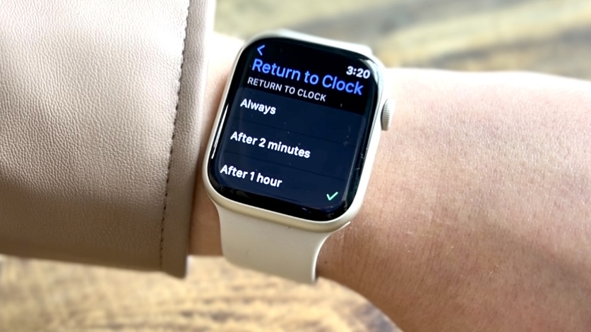 Apple Watch returns to the clock setting