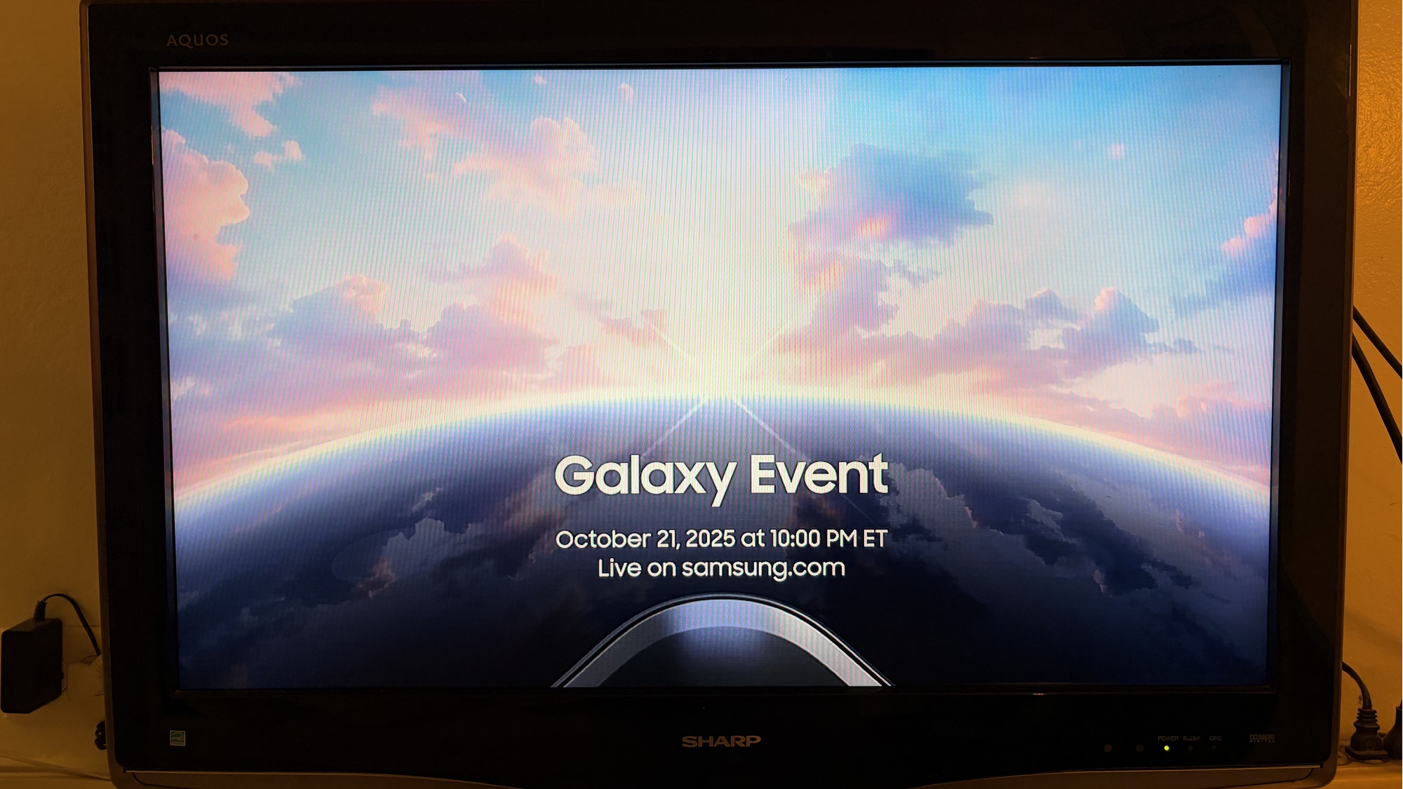 Galaxy XR event live stream on tv