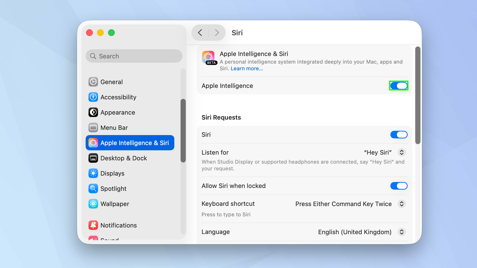 How to turn off Apple Intelligence on Mac