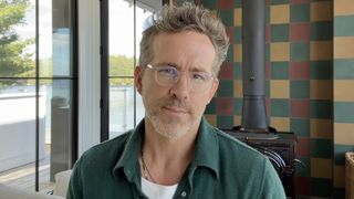 Ryan Reynolds wearing glasses in Mint Mobile Ad