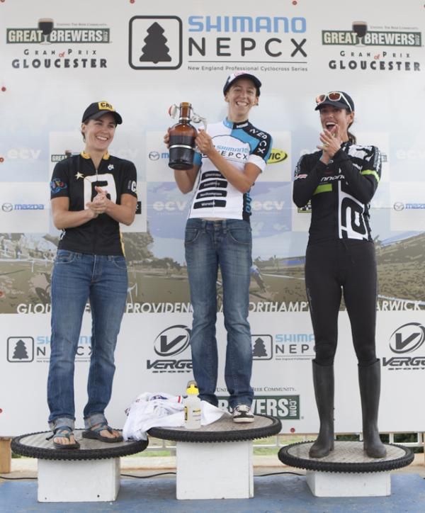 he women&rsquo;s podium: Andrea Smith, Helen Wyman, Nicole Duke