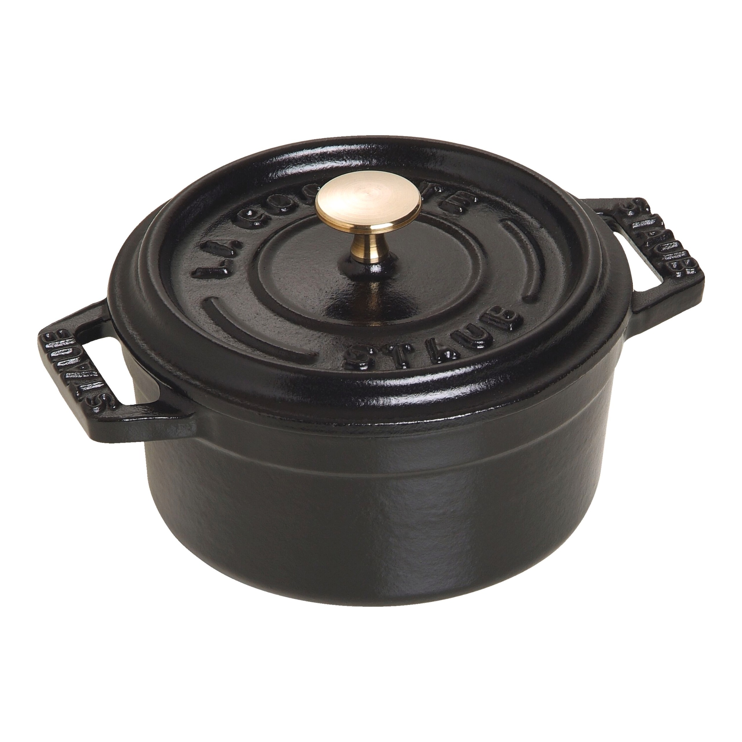Staub La Cocotte 10 Cm Round Cast Iron Mini Cocotte Black