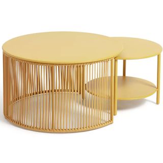 Habitat Argos yellow nesting tables