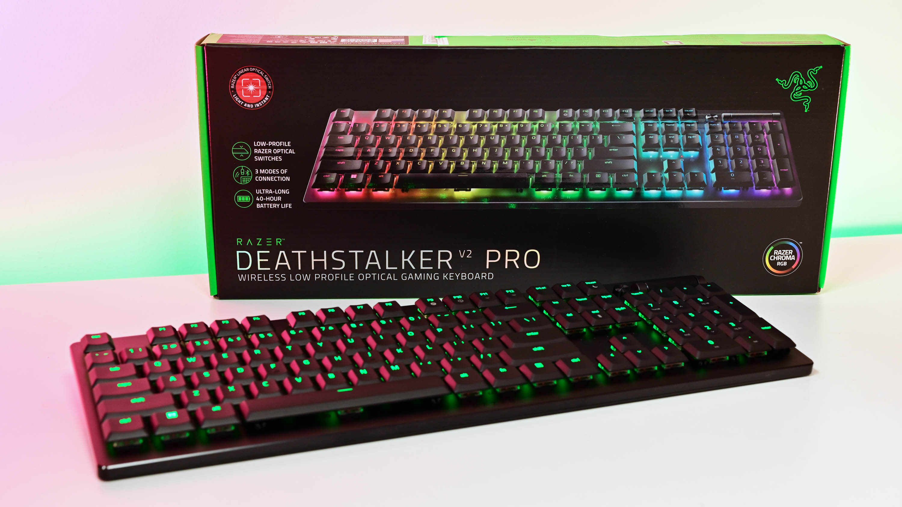 Razer DeathStalker V2 Pro Full Size Wireless Optical Linear Switch