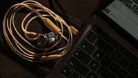 iFi Go Cable plugged into laptop