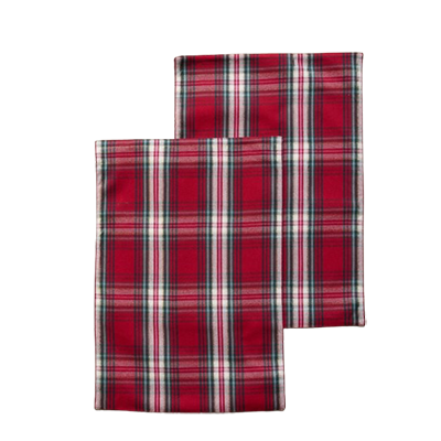M&amp;amp;S red tartan placemats