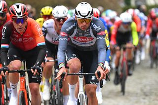 HARELBEKE BELGIUM MARCH 28 Mathieu Van Der Poel of Netherlands and Team Alpecin Deceuninck competes during the 68th E3 Saxo Bank Classic Harelbeke 2025 a 2088km one day race from Harelbeke to Harelbeke UCIWT on March 28 2025 in Harelbeke Belgium Photo by Tim de WaeleGetty Images