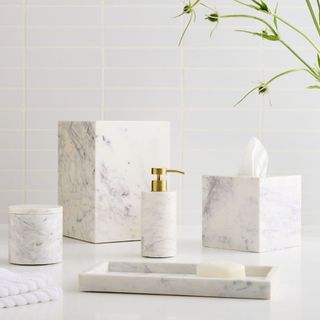 Amalfi Marble Bath Accessories