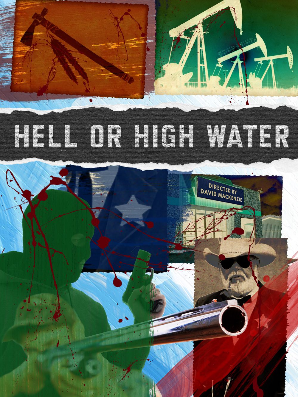 Robert Rauschenberg was the foundation to Michael Wong's Hell Or High Water poster concept