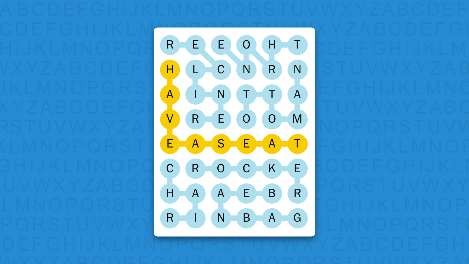 NYT Strands answers for game 863 on a blue background