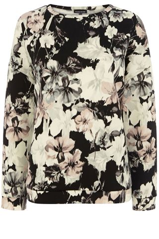 Warehouse Blurred Lily Print Top, £45