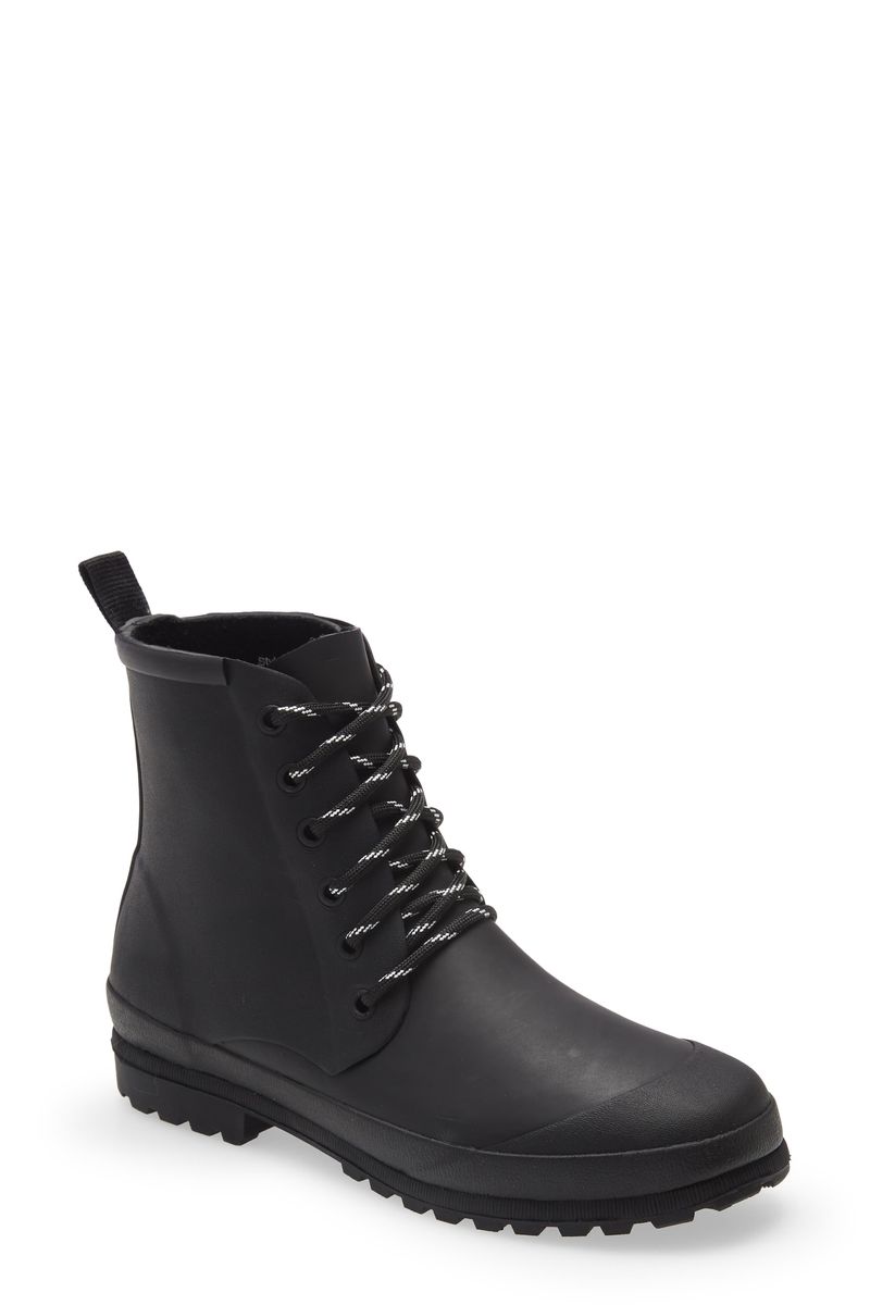 Madewell The Lace-Up Lugsole Rain Boot