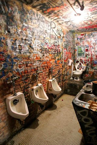 The toilets at CBGB