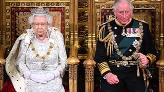 King Charles most memorable moments - Queen II and Prince of Wales during the state opening of Parliament at the Palace of Westminister