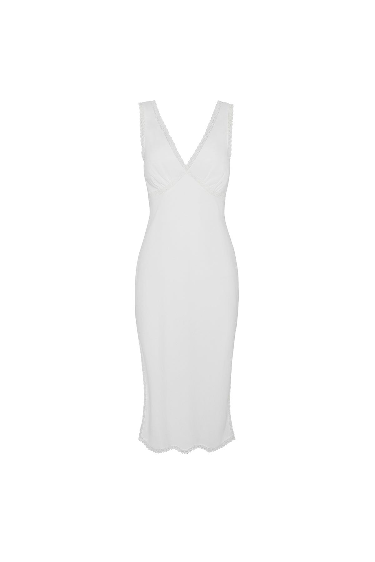 The Iris Slip: White Cotton Voile