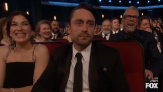 Kieran Culkin reacting to Pedro Pascal Emmys joke
