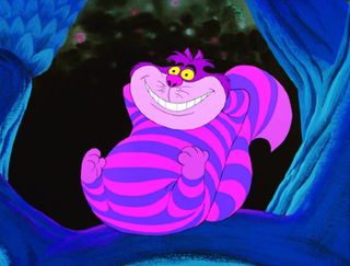 The Cheshire Cat in "Alice in Wonderland"