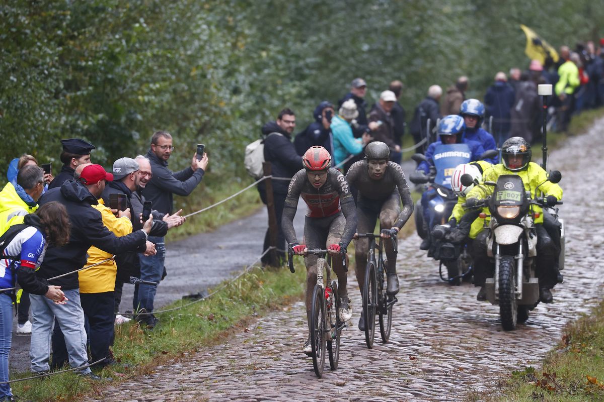 Paris Roubaix 2021 118th Edition Denain Roubaix 2577 km 03102021 Troue dArenberg Gianni Vermeersch BEL AlpecinFenix photo Luca BettiniBettiniPhoto2021