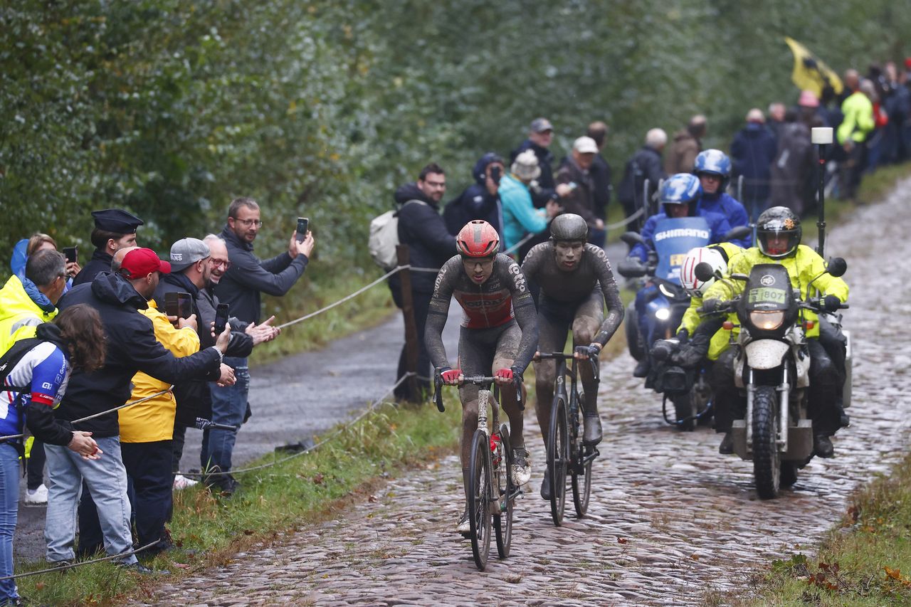 Paris Roubaix 2021 118th Edition Denain Roubaix 2577 km 03102021 Troue dArenberg Gianni Vermeersch BEL AlpecinFenix photo Luca BettiniBettiniPhoto2021