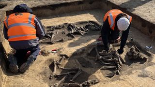 Excavation of burial mounds and a chariot grave