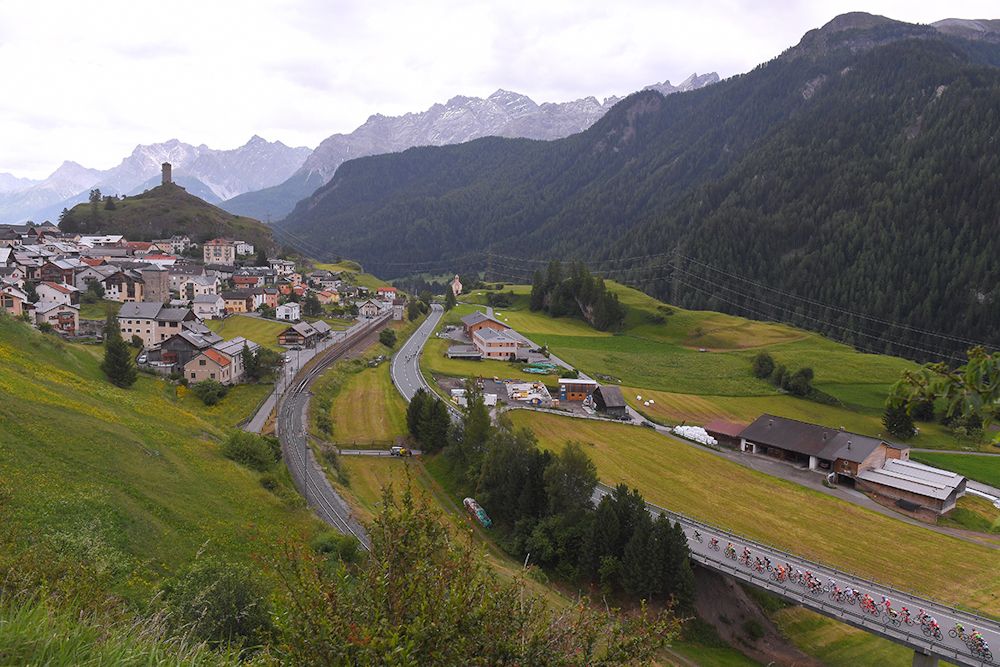 Scenery along the route of stage 7 at Tour de Suisse