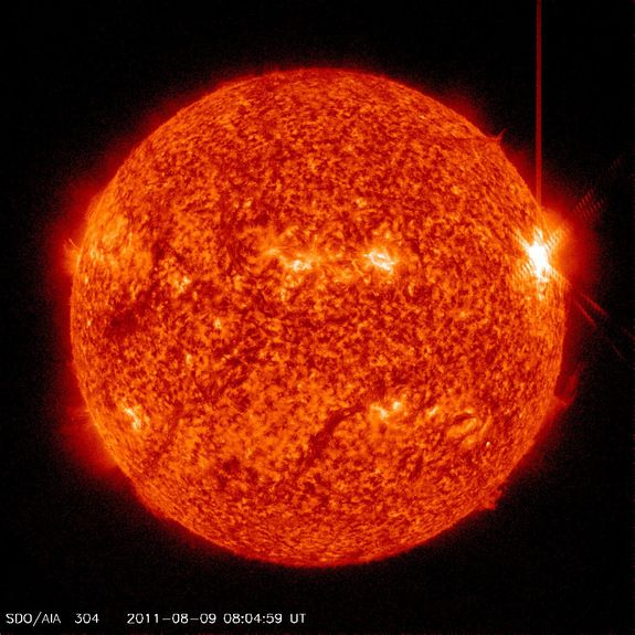 major solar flare august 9