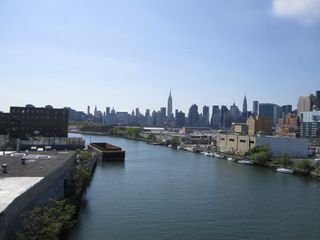 Newtown Creek, which opens into New York City's East River, accumulated toxic waste during its time as an industrial hub. An underground oil spill nearby seeps into the water, and when heavy rains flood New York City's sewer system, raw sewage pours into 