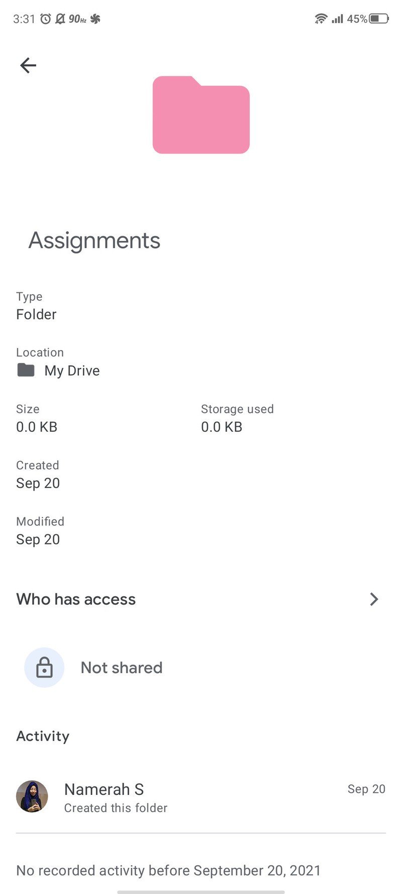 Google Drive Android Dosya Görüntüleme Etkinliği